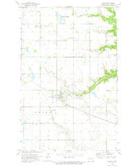Adams North Dakota Historical topographic map, 1:24000 scale, 7.5 X 7.5 Minute, Year 1972