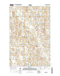 Adams SW North Dakota Current topographic map, 1:24000 scale, 7.5 X 7.5 Minute, Year 2014