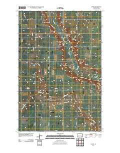 Adrian North Dakota Historical topographic map, 1:24000 scale, 7.5 X 7.5 Minute, Year 2011