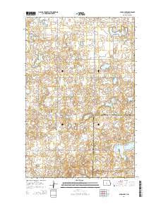 Alkali Lake North Dakota Current topographic map, 1:24000 scale, 7.5 X 7.5 Minute, Year 2014