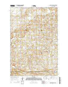 Alkaline Lake NW North Dakota Current topographic map, 1:24000 scale, 7.5 X 7.5 Minute, Year 2014