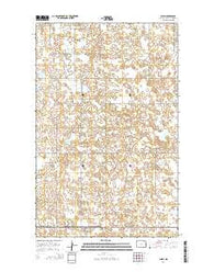 Alsen North Dakota Current topographic map, 1:24000 scale, 7.5 X 7.5 Minute, Year 2014