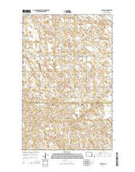 Alsen SE North Dakota Current topographic map, 1:24000 scale, 7.5 X 7.5 Minute, Year 2014