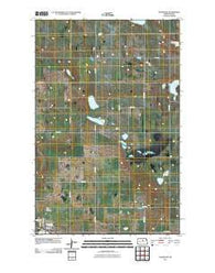 Anamoose North Dakota Historical topographic map, 1:24000 scale, 7.5 X 7.5 Minute, Year 2011