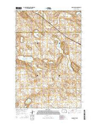 Anamoose SW North Dakota Current topographic map, 1:24000 scale, 7.5 X 7.5 Minute, Year 2014