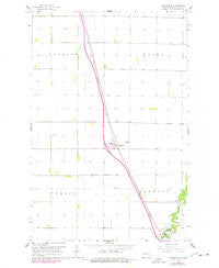Argusville North Dakota Historical topographic map, 1:24000 scale, 7.5 X 7.5 Minute, Year 1963