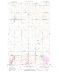 Atcoal North Dakota Historical topographic map, 1:24000 scale, 7.5 X 7.5 Minute, Year 1949