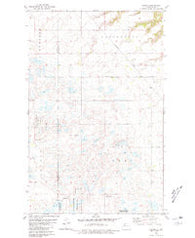 Aurelia North Dakota Historical topographic map, 1:24000 scale, 7.5 X 7.5 Minute, Year 1980