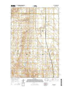 Ayr NW North Dakota Current topographic map, 1:24000 scale, 7.5 X 7.5 Minute, Year 2014