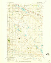 Balfour North Dakota Historical topographic map, 1:62500 scale, 15 X 15 Minute, Year 1958