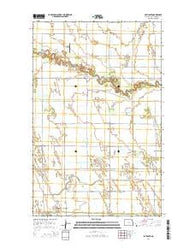 Bathgate North Dakota Current topographic map, 1:24000 scale, 7.5 X 7.5 Minute, Year 2014