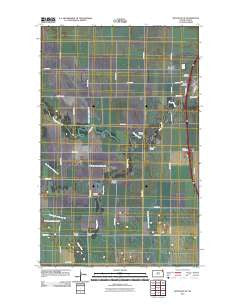 Bathgate NE North Dakota Historical topographic map, 1:24000 scale, 7.5 X 7.5 Minute, Year 2011