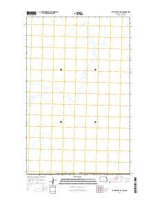 Bathgate NE OE N North Dakota Current topographic map, 1:24000 scale, 7.5 X 7.5 Minute, Year 2014