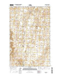 Belden North Dakota Current topographic map, 1:24000 scale, 7.5 X 7.5 Minute, Year 2014