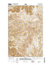 Belden SW North Dakota Current topographic map, 1:24000 scale, 7.5 X 7.5 Minute, Year 2014