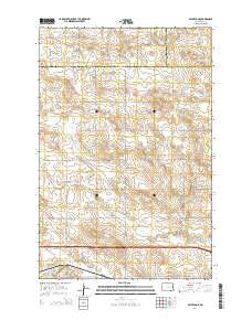 Belfield NE North Dakota Current topographic map, 1:24000 scale, 7.5 X 7.5 Minute, Year 2014