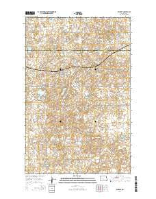 Benedict North Dakota Current topographic map, 1:24000 scale, 7.5 X 7.5 Minute, Year 2014
