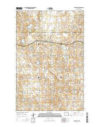 Benedict SW North Dakota Current topographic map, 1:24000 scale, 7.5 X 7.5 Minute, Year 2014