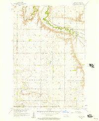 Berlin North Dakota Historical topographic map, 1:24000 scale, 7.5 X 7.5 Minute, Year 1956