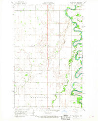 Big Woods SW North Dakota Historical topographic map, 1:24000 scale, 7.5 X 7.5 Minute, Year 1966