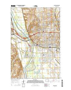 Bismarck North Dakota Current topographic map, 1:24000 scale, 7.5 X 7.5 Minute, Year 2014