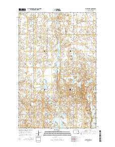 Bitter Lake North Dakota Current topographic map, 1:24000 scale, 7.5 X 7.5 Minute, Year 2014