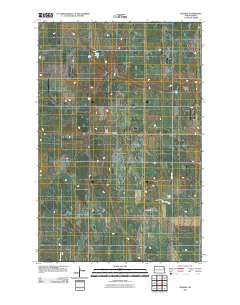 Blabon North Dakota Historical topographic map, 1:24000 scale, 7.5 X 7.5 Minute, Year 2011