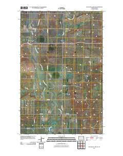 Blacktail Lake SE North Dakota Historical topographic map, 1:24000 scale, 7.5 X 7.5 Minute, Year 2011