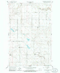 Blackwater Lake North Dakota Historical topographic map, 1:24000 scale, 7.5 X 7.5 Minute, Year 1956