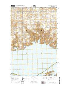 Blackwater Lake SE North Dakota Current topographic map, 1:24000 scale, 7.5 X 7.5 Minute, Year 2014