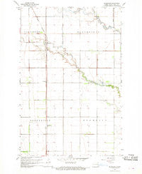 Blanchard North Dakota Historical topographic map, 1:24000 scale, 7.5 X 7.5 Minute, Year 1967