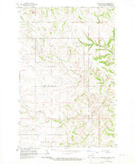 Blue Buttes SE North Dakota Historical topographic map, 1:24000 scale, 7.5 X 7.5 Minute, Year 1965
