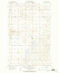 Blue Hill North Dakota Historical topographic map, 1:24000 scale, 7.5 X 7.5 Minute, Year 1956