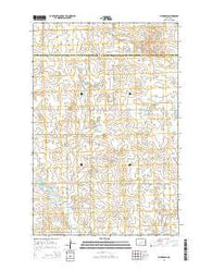 Bluegrass North Dakota Current topographic map, 1:24000 scale, 7.5 X 7.5 Minute, Year 2014