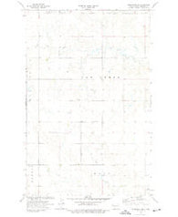Bonetraill SE North Dakota Historical topographic map, 1:24000 scale, 7.5 X 7.5 Minute, Year 1974