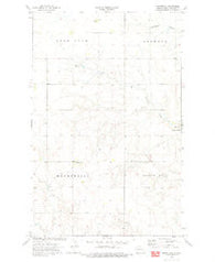 Bonetraill North Dakota Historical topographic map, 1:24000 scale, 7.5 X 7.5 Minute, Year 1974