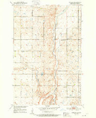 Bordulac NE North Dakota Historical topographic map, 1:24000 scale, 7.5 X 7.5 Minute, Year 1951