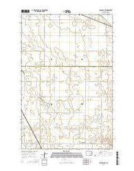 Bordulac SW North Dakota Current topographic map, 1:24000 scale, 7.5 X 7.5 Minute, Year 2014