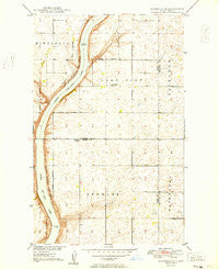 Bowbells SE North Dakota Historical topographic map, 1:24000 scale, 7.5 X 7.5 Minute, Year 1949