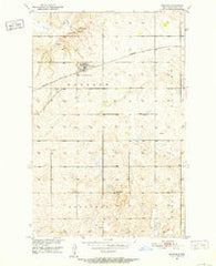 Bowdon North Dakota Historical topographic map, 1:24000 scale, 7.5 X 7.5 Minute, Year 1951