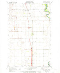 Bowesmont North Dakota Historical topographic map, 1:24000 scale, 7.5 X 7.5 Minute, Year 1971