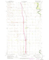 Bowesmont North Dakota Historical topographic map, 1:24000 scale, 7.5 X 7.5 Minute, Year 1971