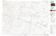 Bowman North Dakota Historical topographic map, 1:100000 scale, 30 X 60 Minute, Year 1981