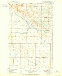 Brantford NE North Dakota Historical topographic map, 1:24000 scale, 7.5 X 7.5 Minute, Year 1950