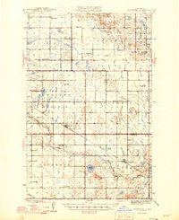 Brantford North Dakota Historical topographic map, 1:62500 scale, 15 X 15 Minute, Year 1946