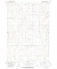 Brisbane North Dakota Historical topographic map, 1:24000 scale, 7.5 X 7.5 Minute, Year 1980