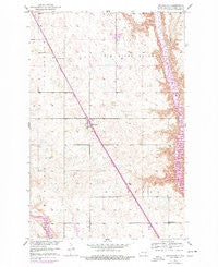 Buchanan North Dakota Historical topographic map, 1:24000 scale, 7.5 X 7.5 Minute, Year 1950