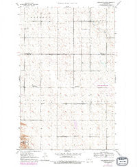 Burlington NW North Dakota Historical topographic map, 1:24000 scale, 7.5 X 7.5 Minute, Year 1949