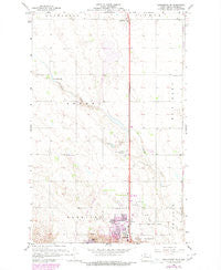 Burlington SE North Dakota Historical topographic map, 1:24000 scale, 7.5 X 7.5 Minute, Year 1966