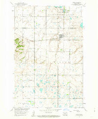 Butte North Dakota Historical topographic map, 1:24000 scale, 7.5 X 7.5 Minute, Year 1958